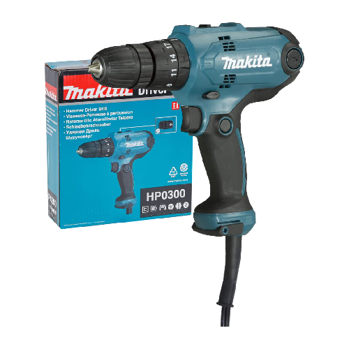 دریل پیچ گوشتی برقی چکشی ماکیتامدلHP0300