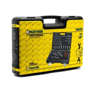 جعبه ابزار آچار و بکس 120 پارچه برند PARTNER